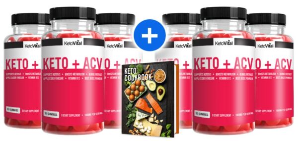 KetoVital - 6 BOTTLES (50% OFF) + FREE KETO COOKBOOK